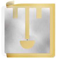 Метка ISBC Labels 50x50 UHF, UCODE8, crystal adhesive (46x46)